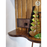 Rabbit & Trees Battery Chalet Cuckoo Clock 20cm By ENGSTLER image