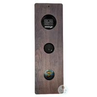 51cm Black Weather Station With Barometer Thermometer Hygrometer & Quartz Clock By FISCHER image