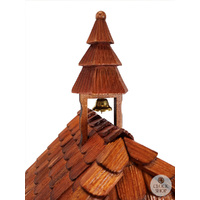 Wood Chopper & Water Wheel 1 Day Mechanical Chalet Cuckoo Clock With Dancers 43cm By HÖNES image