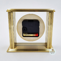 14cm Hamilton Gold Battery Table Clock With Floating Dial By ACCTIM image