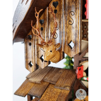 Blacksmith & Horse Battery Chalet Cuckoo Clock With Waterwheel & Dancers 33cm By ENGSTLER image