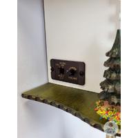 Heidi House Battery Chalet Cuckoo Clock With Edelweiss Flowers 21cm By TRENKLE image