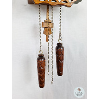 Farmer & Water Wheel Battery Chalet Cuckoo Clock 30cm By TRENKLE image