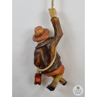 Hand Carved Man On Rope image