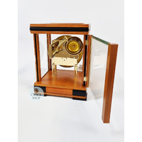 30cm Cherry Mechanical Table Clock With Westminster Chime By HERMLE image