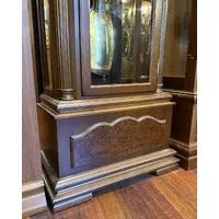 206cm Walnut Grandfather Clock With Tubular Bells & Triple Chime By HERMLE image