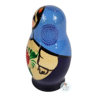 Kirov Russian Dolls- Blue Scarf & Purple Dress 7cm (Set Of 3) image
