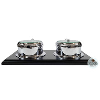 42cm Black Nautical Weather Station With Barometer & Quartz Time & Tide Clock By FISCHER image