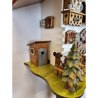 Bavarian Beer Drinkers 8 Day Mechanical Chalet Cuckoo Clock With Dancers 38cm By HÖNES image