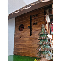 Dog & Bell Tower 1 Day Mechanical Chalet Cuckoo Clock 24cm By TRENKLE image