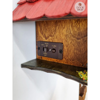 Accordion Player & Bell Tower Battery Chalet Cuckoo Clock 30cm By TRENKLE image