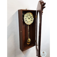 68cm Walnut Battery Chiming Wall Clock By HERMLE image