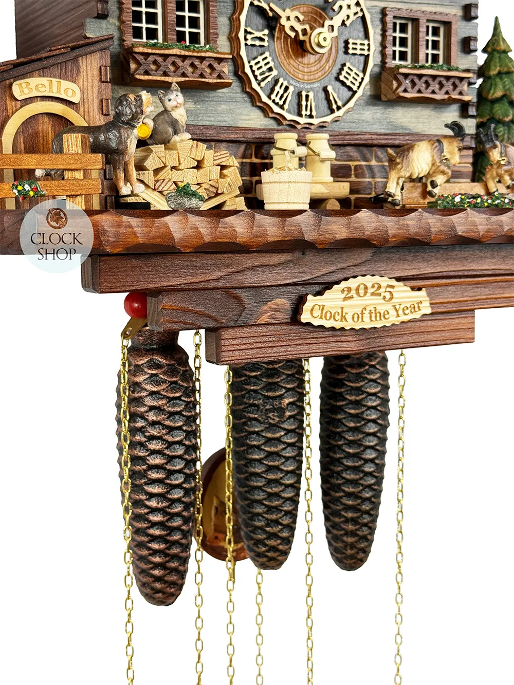 Clock Of The Year 2025 8 Day Mechanical Chalet Cuckoo Clock With Dancers By HÖNES image