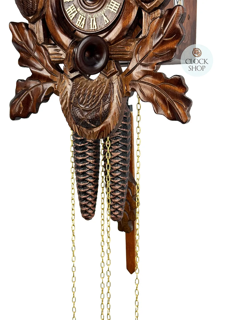 Hunting Dogs 1 Day Mechanical Carved Cuckoo Clock 31cm By SCHWER image