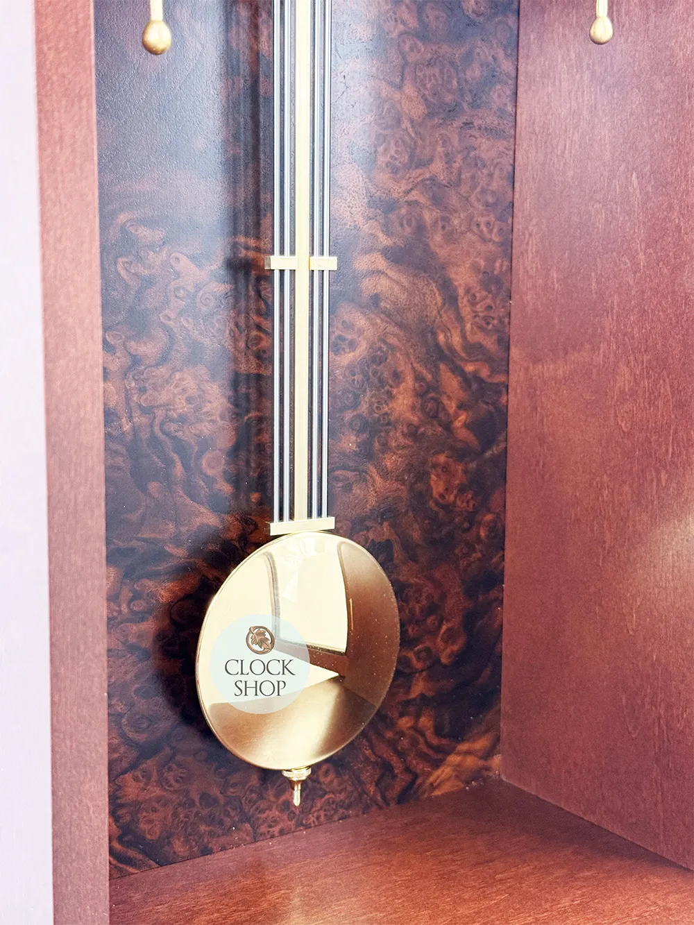 64cm Walnut 8 Day Mechanical Chiming Wall Clock By HERMLE image