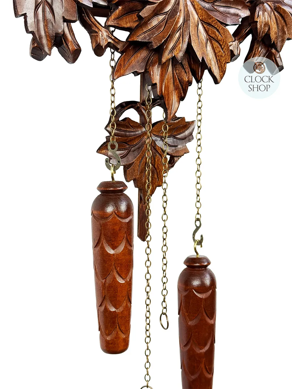 Owls Battery Carved Cuckoo Clock With Dancers 52cm By TRENKLE image