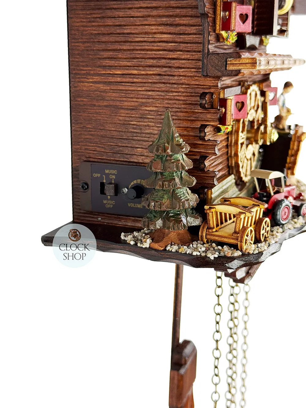 Tractor Battery Chalet Cuckoo Clock By TRENKLE image
