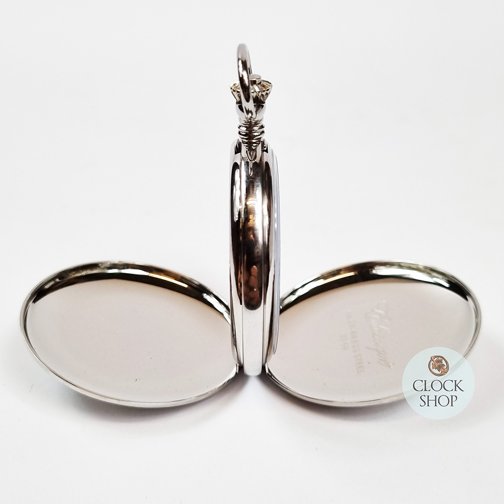 49mm Stainless Steel Unisex Mechanical Skeleton Swiss Pocket Watch By CLASSIQUE (Roman) image