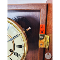 68cm Walnut 14 Day Mechanical Striking Wall Clock By HERMLE image