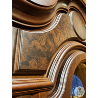206cm Walnut Grandfather Clock with Tubular Bell Triple Chime & Moon Dial By AMS image