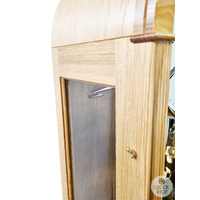 193cm Oak Contemporary Longcase Clock With Westminster Chime By HERMLE image