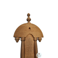 59cm Rustic Oak Old German Style Weather Station With Barometer Thermometer & Hygrometer By FISCHER image