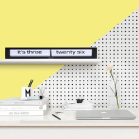 65cm Texttime Collection Black and White Flip Wall Clock By CLOUDNOLA image