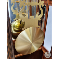 215cm Rustic Oak Grandfather Clock with Westminster Chime & Moon Dial image