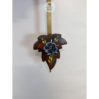 5 Leaf & Bird 1 Day Mechanical Carved Cuckoo Clock With Flowers 28cm By HÖNES image