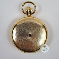49mm Gold Unisex Mechanical Skeleton Swiss Pocket Watch By CLASSIQUE (Arabic) image