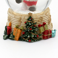 6.3cm Jolly Santa Snow Globe- Assorted Designs image