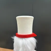 38cm Red & White Nutcracker With Photo Frame (Marks On Hat) image