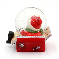 6.4cm Gift Box Figurine Snow Globe- Assorted Designs image