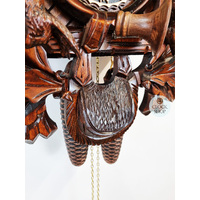 After The Hunt 8 Day Mechanical Carved Cuckoo Clock 56cm By HÖNES image