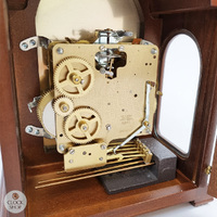 30cm Walnut Mechanical Table Clock With Westminster Chime By AMS image