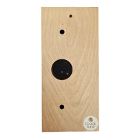 34cm Beech Weather Station With Thermometer Barometer & Hygrometer With Timber Inlay By FISCHER image