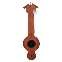 55cm Cherry Traditional Weather Station With Barometer Thermometer & Hygrometer By FISCHER image
