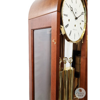 193cm Walnut Contemporary Longcase Clock With Westminster Chime By HERMLE image