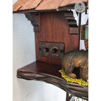 Bears & Honey Battery Chalet Cuckoo Clock 28cm By TRENKLE image