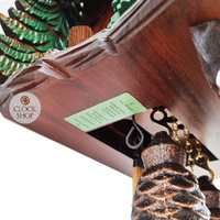 Wood Chopper & Trees 8 Day Mechanical Chalet Cuckoo Clock 30cm By SCHWER image