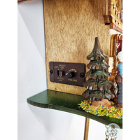 Heidi House Battery Chalet Cuckoo Clock With Dog & Goats 20cm By TRENKLE image