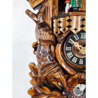 After The Hunt 1 Day Mechanical Carved Cuckoo Clock 42cm By ENGSTLER image