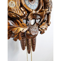 Before The Hunt 1 Day Mechanical Carved Cuckoo Clock 42cm By ENGSTLER image