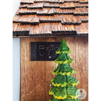 Wood Chopper & Water Wheel Battery Chalet Cuckoo Clock 35cm By ENGSTLER image