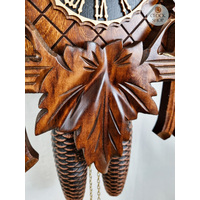 5 Leaf & Bird 8 Day Mechanical Carved Cuckoo Clock 47cm By HÖNES image