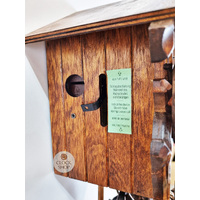 Bird & Edelweiss Flowers 8 Day Mechanical Carved Cuckoo Clock 36cm By SCHWER image