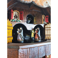 Farming Scene With Wood Chopper 8 Day Mechanical Chalet Cuckoo Clock 39cm By SCHWER image