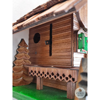 Wood Chopper & Bell Tower 1 Day Mechanical Chalet Cuckoo Clock 31cm By ENGSTLER image