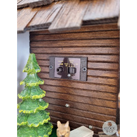 Blacksmith & Horse Battery Chalet Cuckoo Clock With Waterwheel & Dancers 33cm By ENGSTLER image