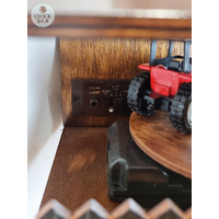 Farmer With Tractor Battery Chalet Cuckoo Clock 25cm By ENGSTLER image